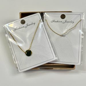 Layered Necklace - Pearl Over Moon- Gold-Plated